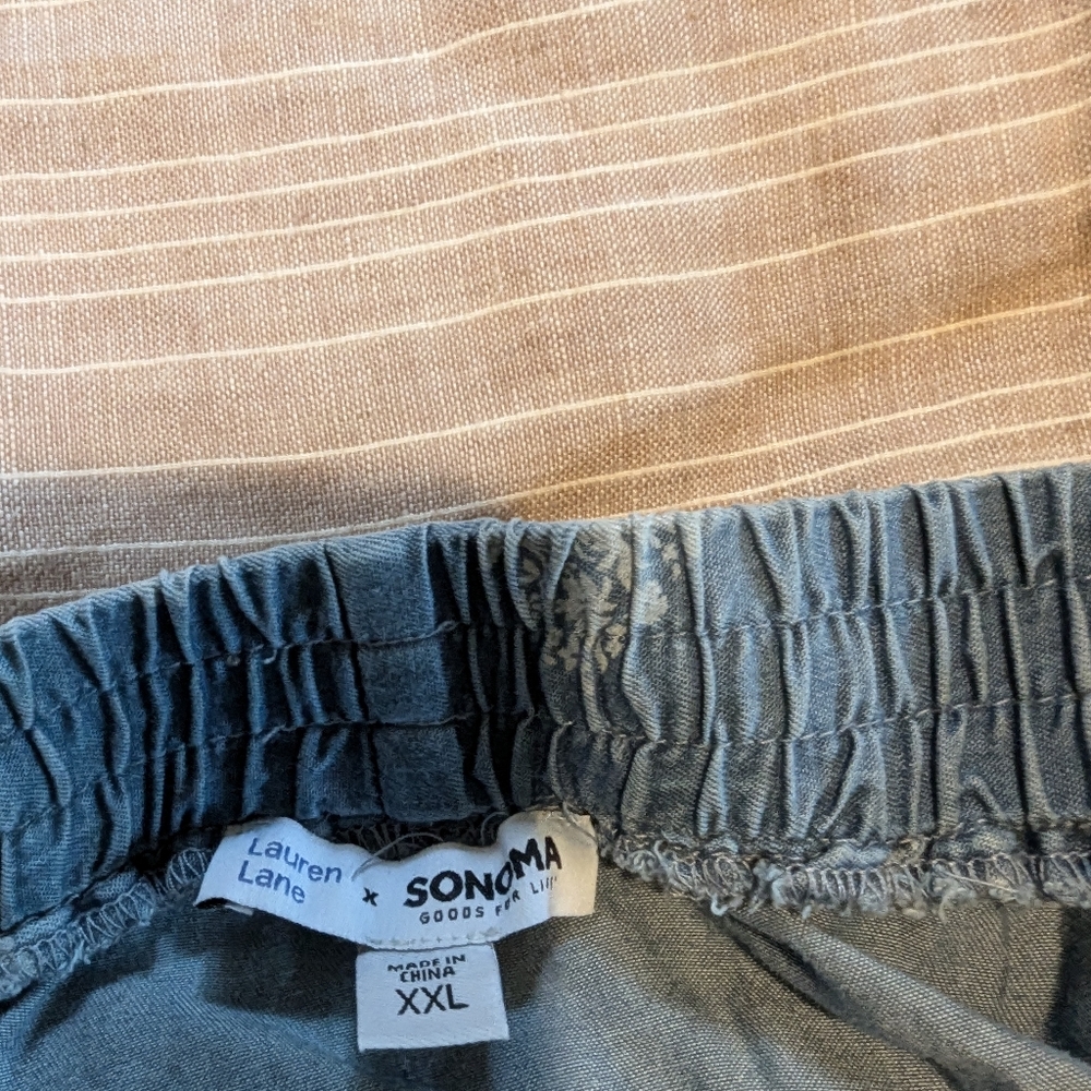 Lauren Lane for Sonoma block print lyocell long skirt - Picture 7 of 12